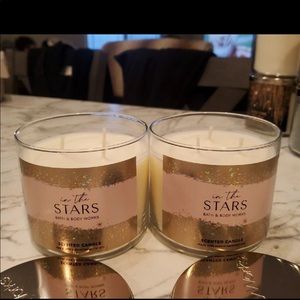Two three wick in the stars candles from bath and body works